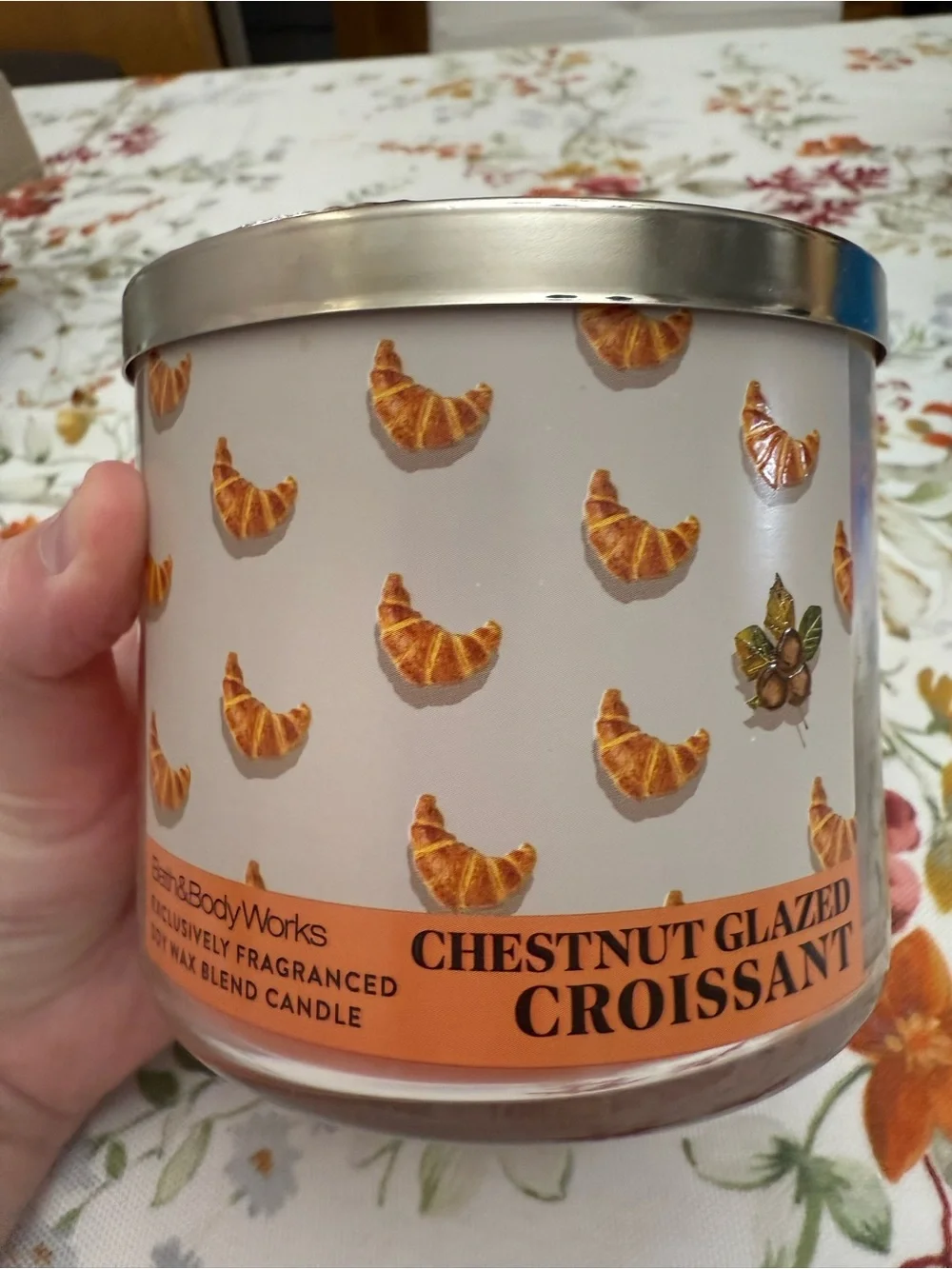 Bath & Body Works Chestnut Glazed Croissant Candle